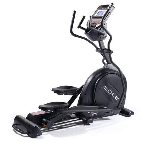 Sole e25 elliptical machine - Jun 20, 2019 · ADDITIONAL FEATURES: This machine redefines elliptical exercise. Features include a 20 lb. flywheel, stationary handlebars with pulse sensors for HR monitoring, a tablet holder, a 7.5" Backlit LCD display, USB charging, and Bluetooth speakers. 5.0 out of 5 starsGreat elliptical and good price. 4.0 out of 5 starsHeavy duty elliptical machine. 